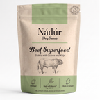 Nadur Beef Superfood dog treats with quinoa and kelp - pack
