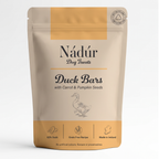 Nadur Duck Bars natural Irish dog treats with carrot and pumpkin - pack