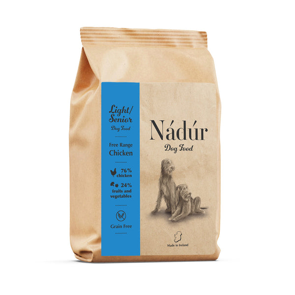 Nadur Superfood Senior and Light Dog Food bag - Made in Ireland